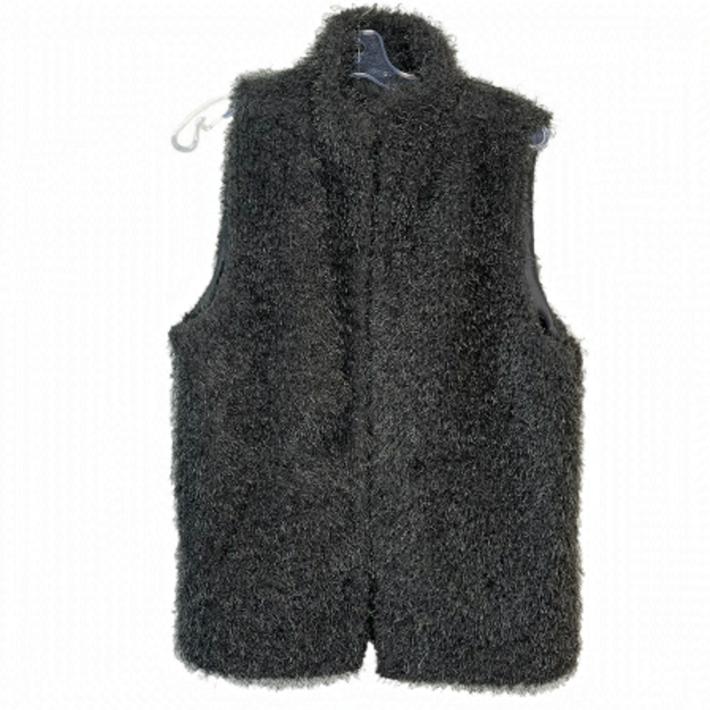 CEJON Faux Fur Eyelash Vest Fuzzy Statement